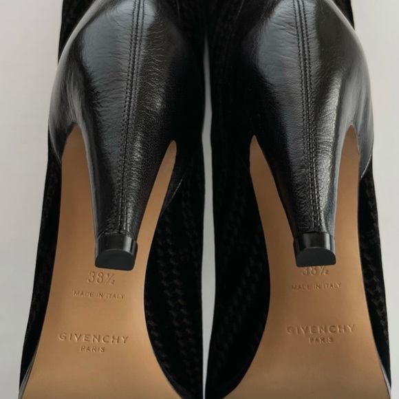 GIVENCHY KNEE LENGTH Boots Velvet Logo - Picture 5 of 12